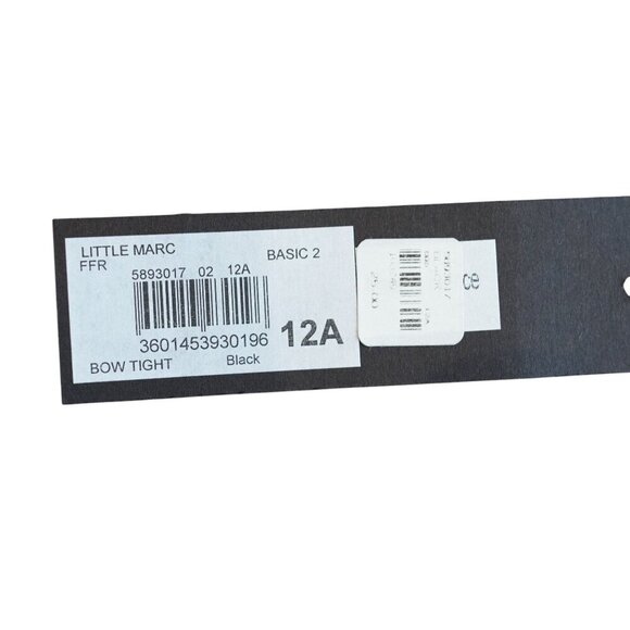 NWT Little Marc Jacobs Girls Bow Tights Black & Purple Size 12A‎ - Picture 3 of 6